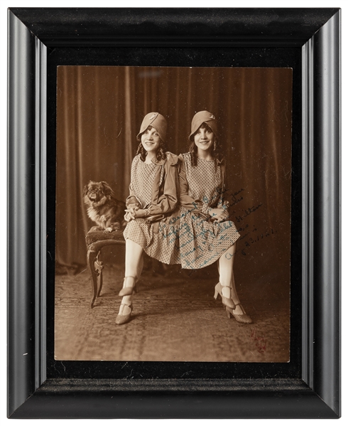 HILTON, Daisy and Violet (1908–1969). Signed Photograph. [M...