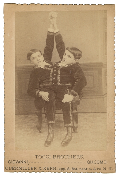 TOCCI, Giovanni and Giacomo. Cabinet Photograph of the Tocc...