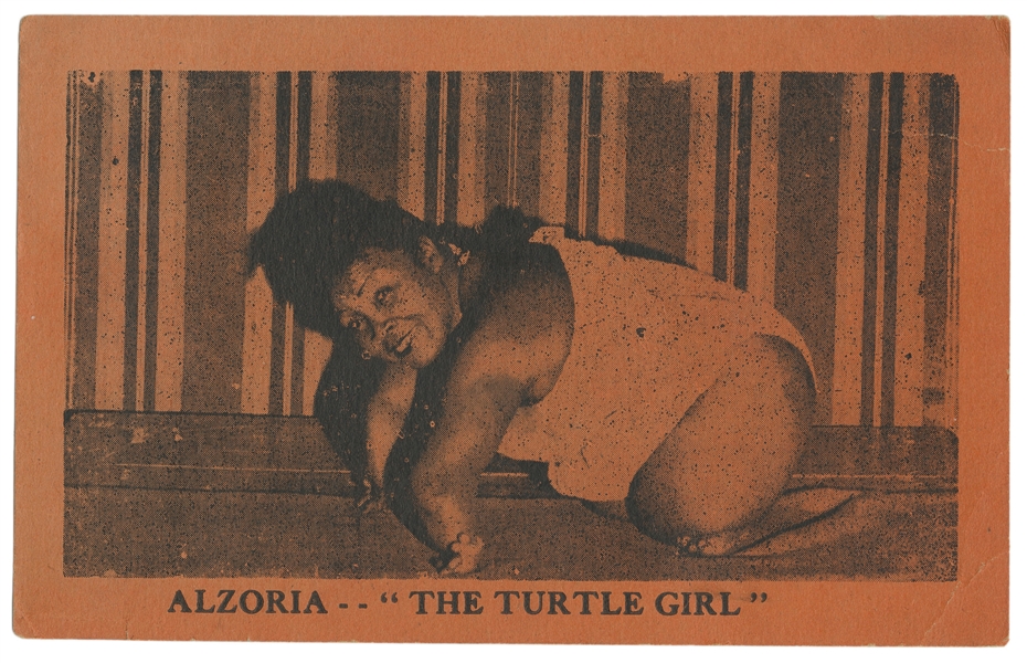 Alzoria, “The Turtle Girl" Photograph. New York, ca. 1940s....