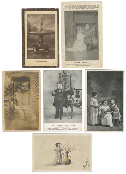 Six Postcards of Little People. V.p., ca. 1890s-1910s. Six ...