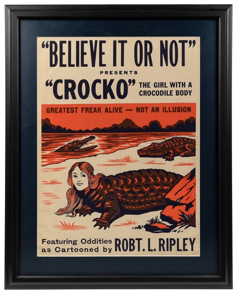 RIPLEY, Robert (1890–1949). Crocko / The Girl with a Crocod...