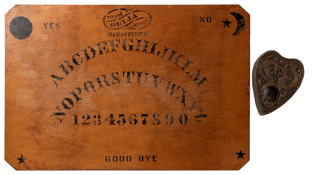 FULD, William (1870–1927). Screen-Used Ouija Board and Plan...