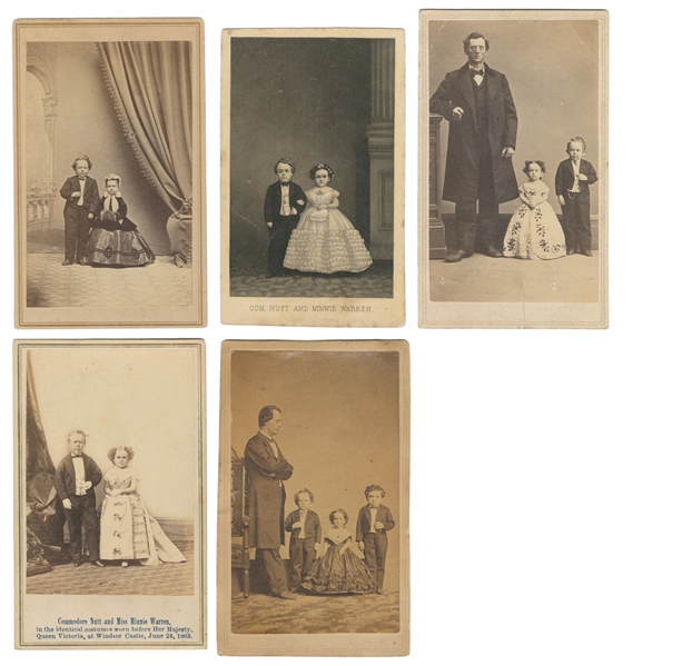 STRATTON, Charles Sherwood (“Tom Thumb") (1838-1883). Group...