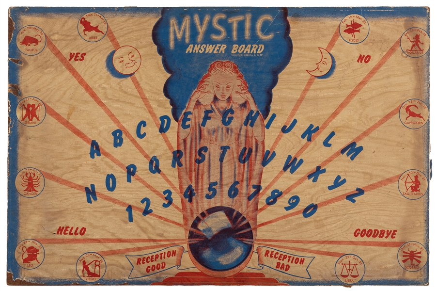 Mystic Answer Board. Chicago: Remington Morse, J.S.W., 1944...