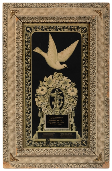 Memorial Framed Lithograph for a Deceased Child. Warren, OH...