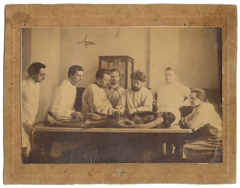 Medical School Autopsy Cadaver Cabinet Card. Late 19th – ea...