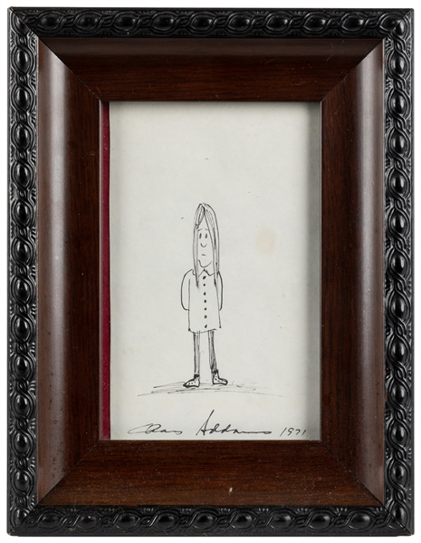 ADDAMS, Charles (1919–1988). Wednesday. 1971. Pen and ink s...