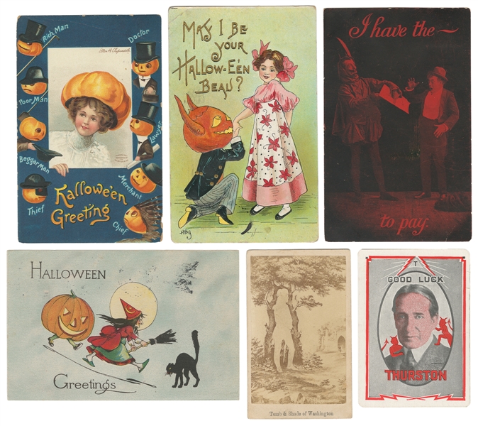 [HALLOWEEN]. Vintage Halloween Ephemera. V.p., early 20th c...