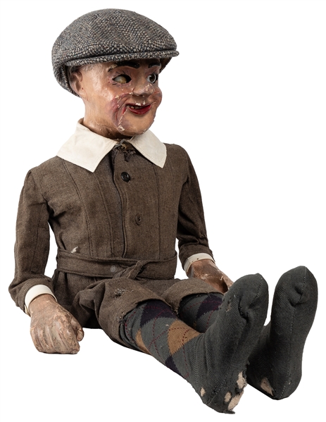 Ventriloquist Dummy. [British?], ca. 1920. Ventriloquist du...