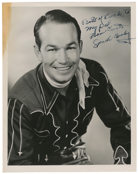 COOLEY, Spade (1910–1969). Signed Photograph. Circa 1940s. ...