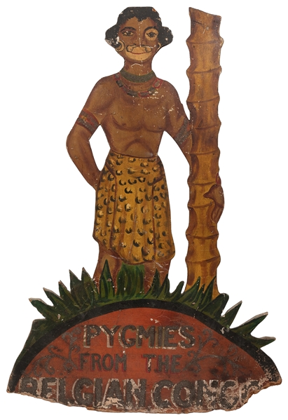 Pygmies from the Belgian Congo Circus / Carnival Cut-Out. C...