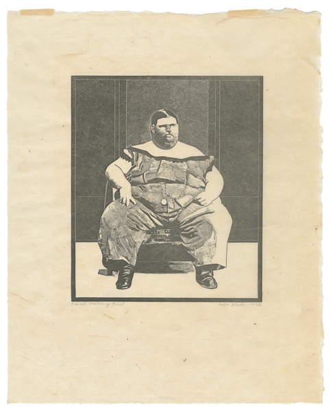 BLAKE, Peter (b. 1932). Fat Boy, from Side-Show portfolio. ...