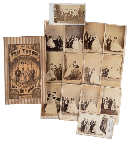 [TOM THUMB (Charles S. Stratton, 1838 – 1883)]. Group of 15...