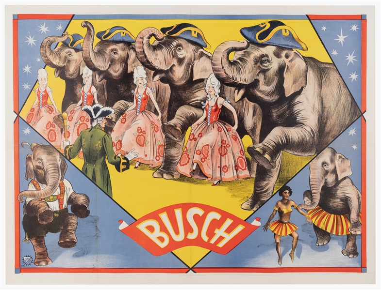 [ELEPHANTS]. Busch. Hamburg: Adolph Friedländer, ca. [1931]...