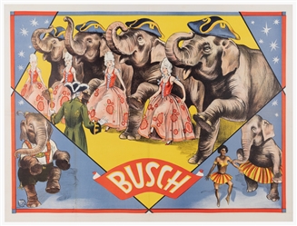 [ELEPHANTS]. Busch. Hamburg: Adolph Friedländer, ca. [1931]...