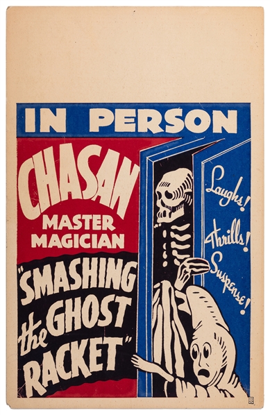 Chasan Master Magician / Smashing the Ghost Racket. Circa 1...