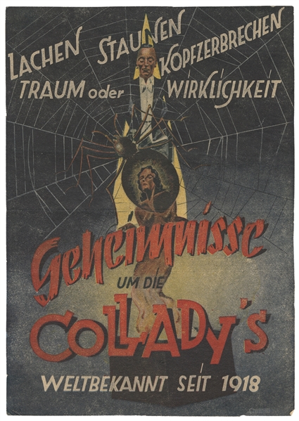 [MAGIC]. Geheimnisse um die Colladys. Germany, ca. 1920s. ...