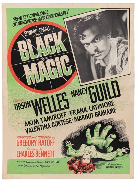 Black Magic. United Artists, 1949. Silkscreen poster (40 x ...