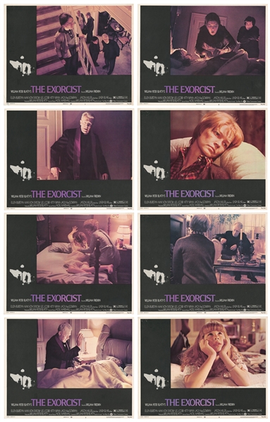 The Exorcist. Warner Bros., 1974. Full set of eight lobby c...