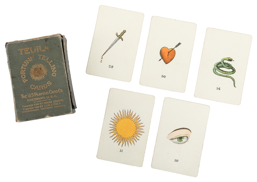 Teuila Fortune Telling Cards. Cincinnati: USPC, 1923. Compl...