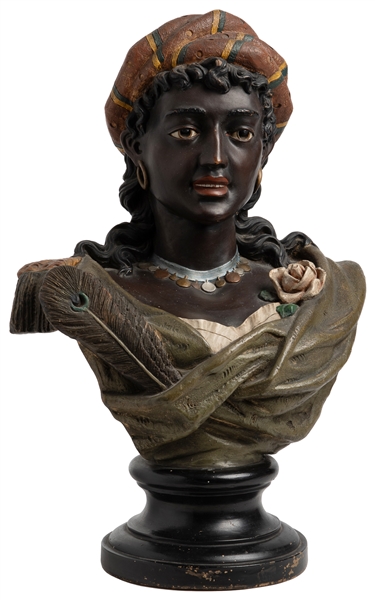 Terracotta Bust of a Moorish Woman. Circa 19th century. Nea...