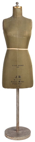 J. R. Bauman Half Scale Dress Form Mannequin. New York: J. ...