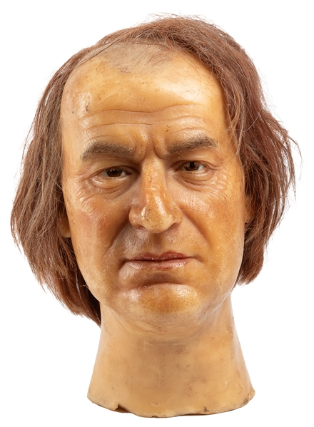 ARTIST UNKNOWN. JOHNSON, Andrew (1808–1875). Wax head of US...