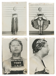 [MUGSHOTS]. Mugshots of a Cross-Dresser. Boston, 1947. Seri...