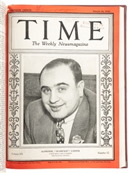 [CRIME – CHICAGO]. – [CAPONE, Al (1899–1947)]. Time Magazin...