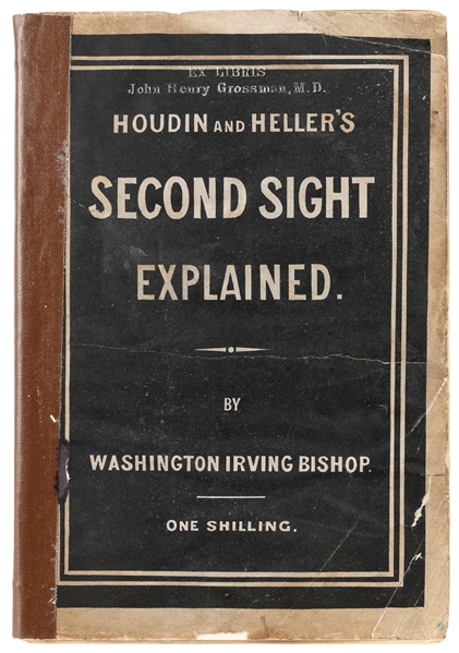 BISHOP, Washington Irving (1855–1889). Second Sight Explain...