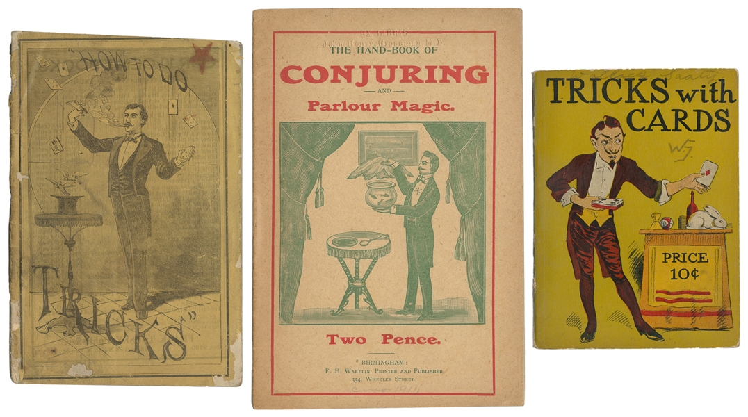 [MAGIC]. Three Antique Magic Booklets. Including: How to Do...