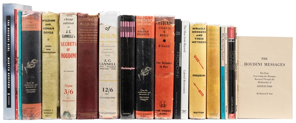 [HOUDINI]. Group of over 25 books by and about Houdini. Inc...