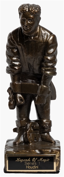 [HOUDINI]. Legends of Magic Houdini Bronze Sculpture. 1998....