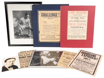 [HOUDINI]. Large Collection of Vintage and Reproduction Hou...