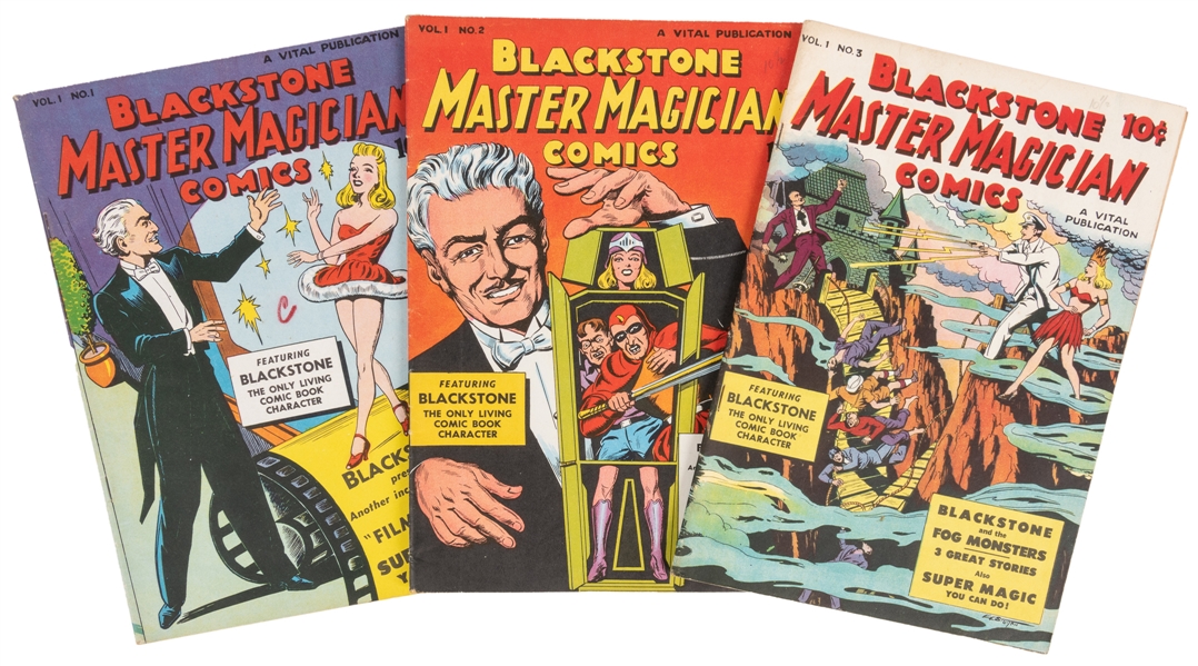 Blackstone Master Magician Comics V1 N1 – V1 N3. Vital Publ...