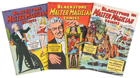 Blackstone Master Magician Comics V1 N1 – V1 N3. Vital Publ...