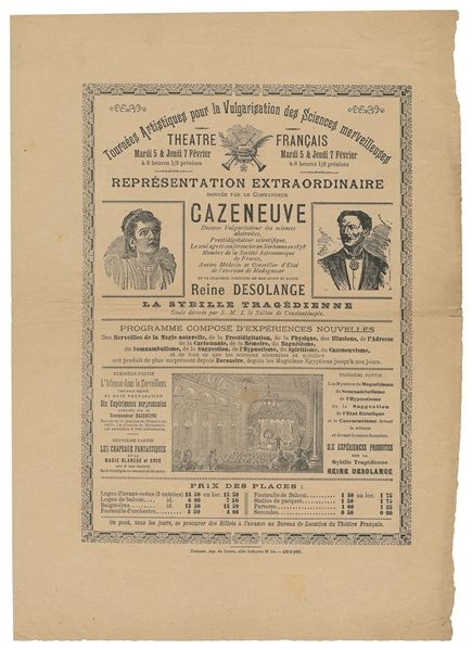 CAZENEUVE (Maurius Cazeneuve, 1839 – 1913). Représentation ...