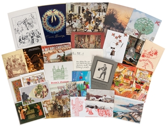 [CHRISTMAS CARDS - MAGIC]. Huge Group of Several Hundred Si...
