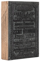 [DAWES, Edwin]. Large Group of Nearly 200 Metal Printing Pl...