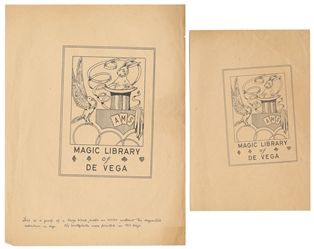DE VEGA (Alex Stewart, 1892 - 1971). Artwork and Printing B...