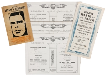 DEVANT, David (David Wighton, 1868 – 1941). Four Programmes a...