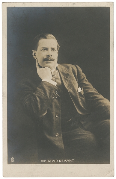 DEVANT, David (David Wighton, 1868 – 1941). Portrait Postca...