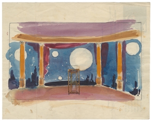 [DAVID DEVANT]. HEMSLEY, Harry. Painting of a Devant Illusi...