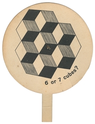 The Devil's Fan. Circa 1900. Circular fan with moveable han...