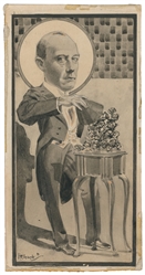 ELCOCK, H.K. (1886 – 1952). Portrait of Magician Harry Kell...
