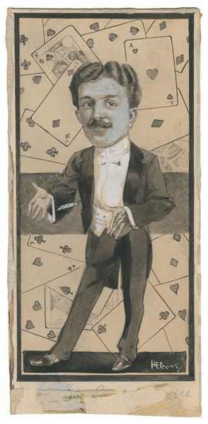 ELCOCK, H.K. (1886 – 1952). Portrait of The Great Maurice. ...