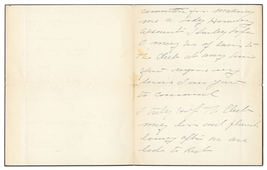 FAY, Anna Eva (1851 – 1927). Letter Accepting Membership in...