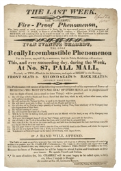 [FIREPROOF MAN]. CHABERT, Ivanitz. The Last Week. The Wonde...