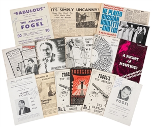 FOGEL, Maurice (1911 – 81). Archive of Fogel Ephemera and P...