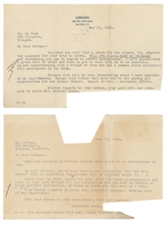 HOUDINI, Harry (Erik Weisz, 1874 – 1926). Six Houdini TLSs ...
